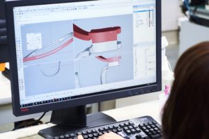 engineer woman using cad